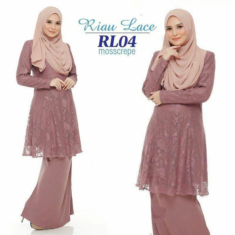 Po Kurung Riau Lace 55 Women S Fashion Muslimah Fashion On Carousell