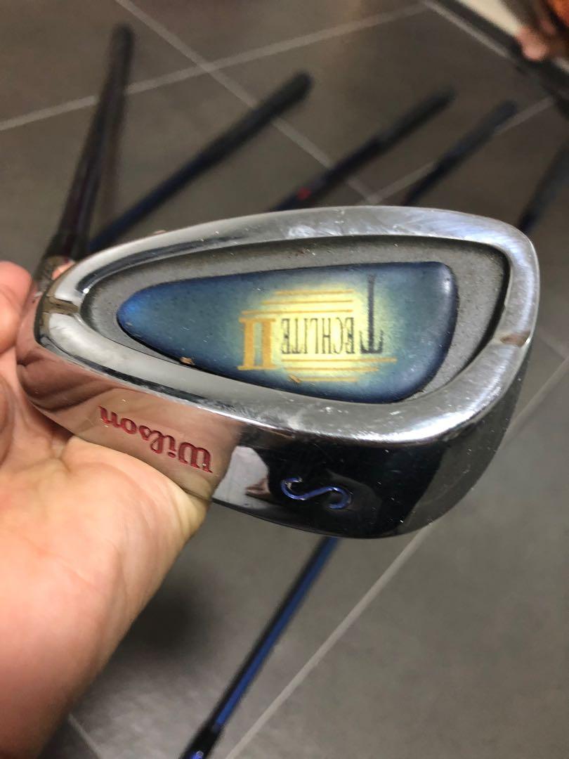 Preowned Golf Clubs Techlite & Wilson, Sports Equipment, Sports