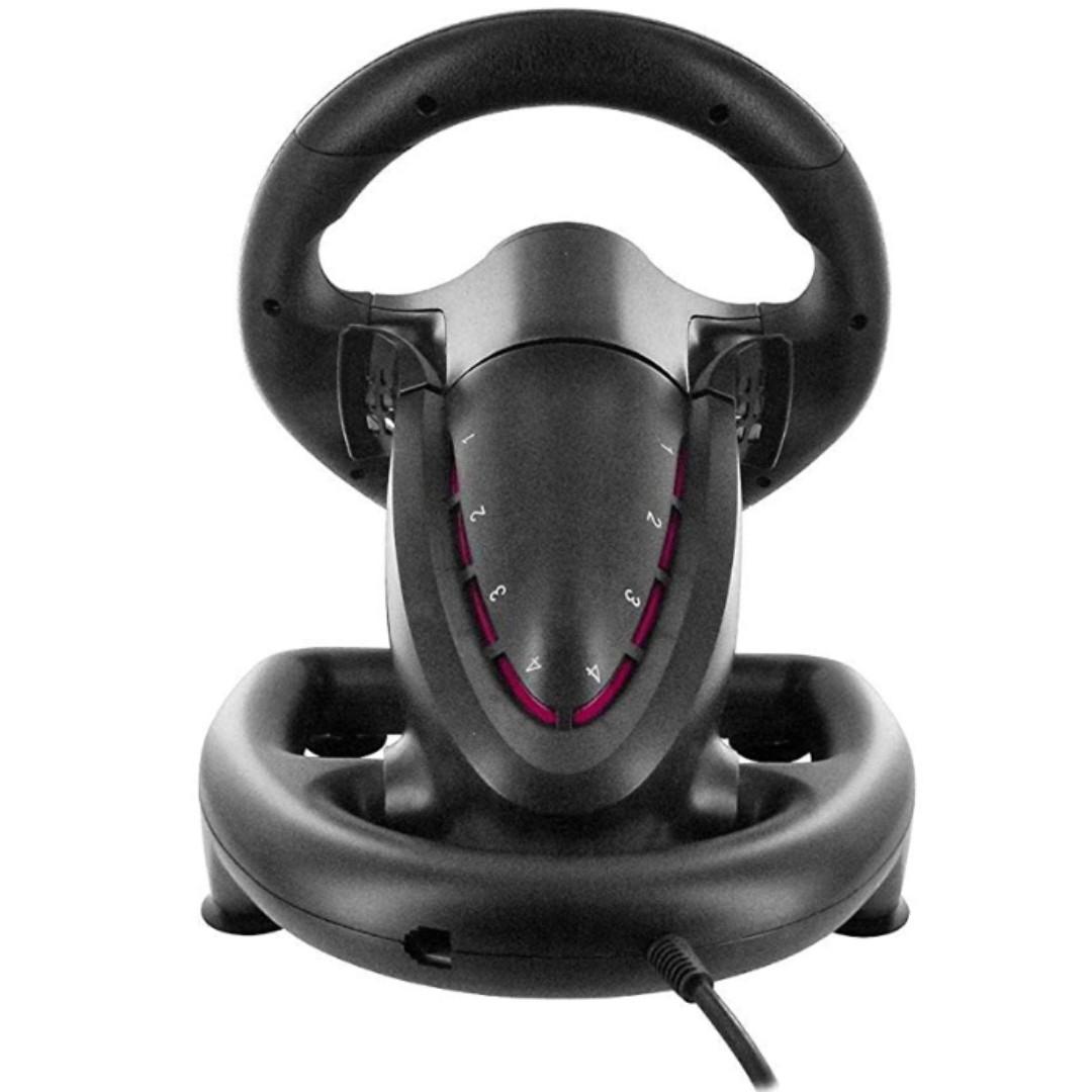 PS4 Steering Wheel & Pedal, gaming steering wheel also compatible with