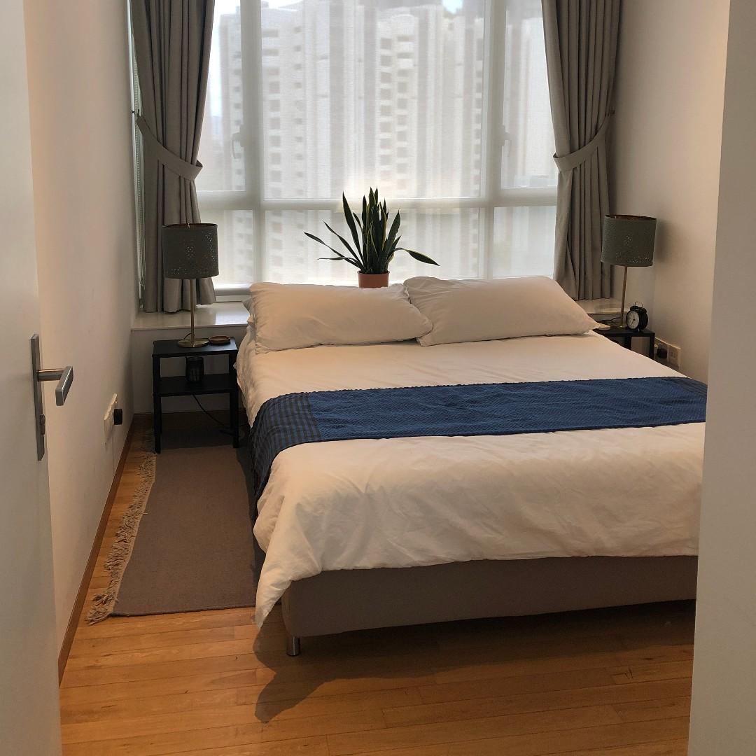 Queen IKEA ESPEVÄR Bed Fram + Mattress Combo Gently Used, Furniture, Beds & Mattresses on ...