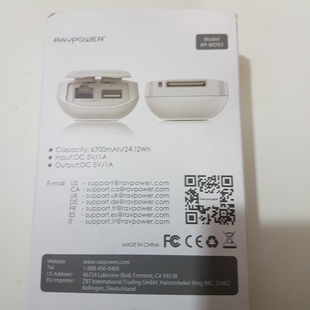 RAVPower FileHub Plus, Wireless Travel Router, Portable SD Card Reader