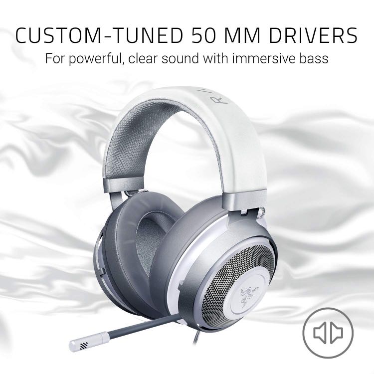 mercury white razer headset
