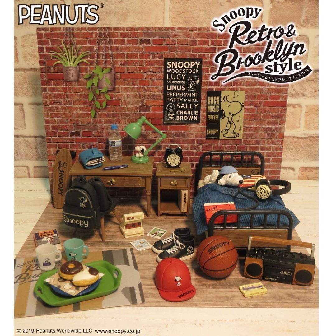 Snoopy　Retro & Brooklyn style Rare 2019 Re-Ment Snoopy Retro & Brooklyn Style Full Set