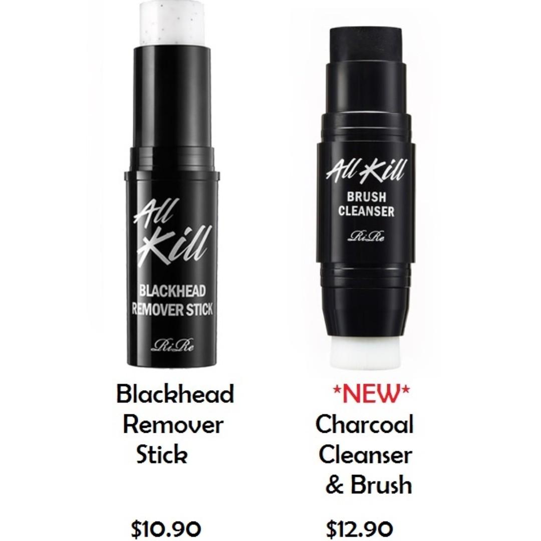 Rire All Kill Blackhead Remover Stick 10g Rire All Kill Brush Cleanser 8g Health Beauty Face Skin Care On Carousell