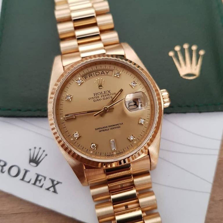 jam rolex 18k