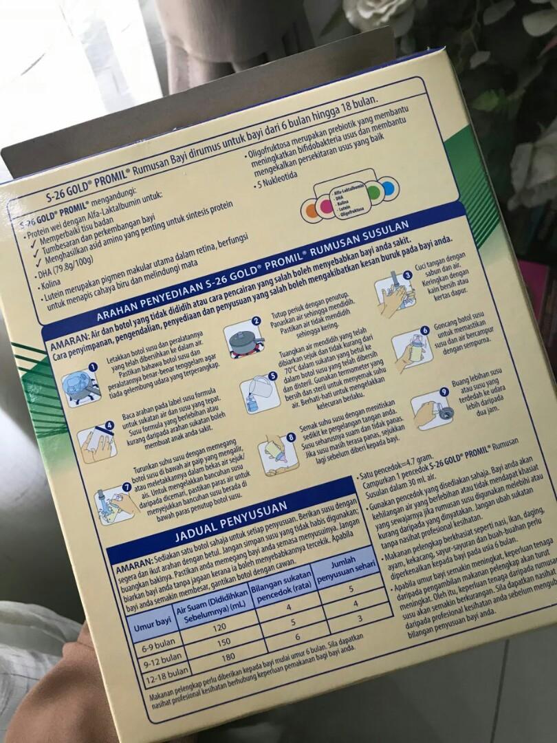 S26 Gold Promil Stage 2 6 18 Bulan Babies Kids Nursing Feeding On Carousell