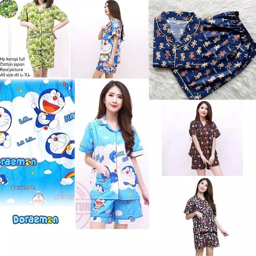 Sale Piyama Wanita Dewasa Katun Jepang Hp Motif Kartun Motif Di