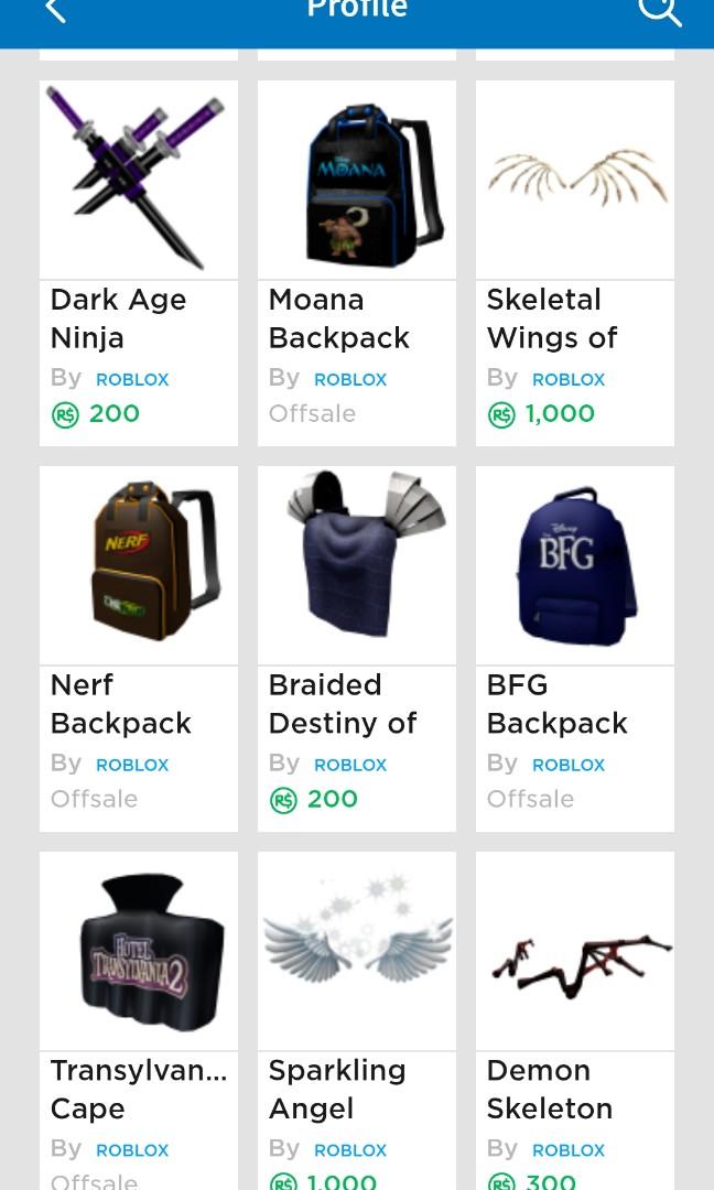 Selling Roblox Account Toys Games Video Gaming Gaming - roblox darkage ninja roblox free 2019