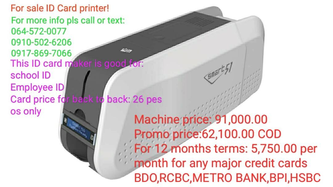 Smart Id Card Printing Machine Electronics Printers Scanners On Carousell