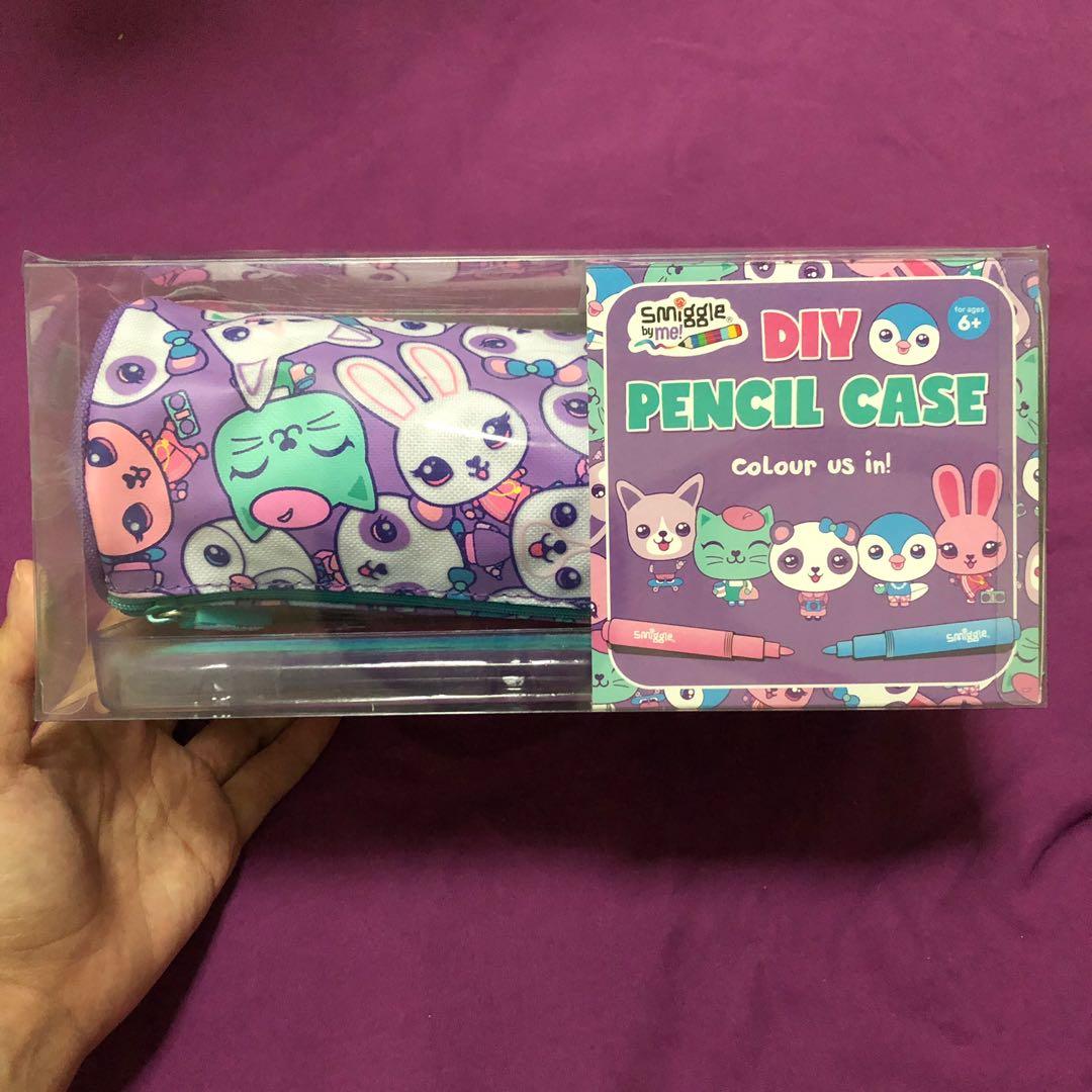 Smiggle DIY customize pencil case, Buku & Alat Tulis, Alat