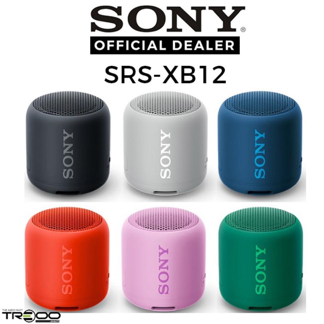 Sony Srs Xb12 Extra Bass Wireless Bluetooth Portable Speaker Electronics Audio On Carousell
