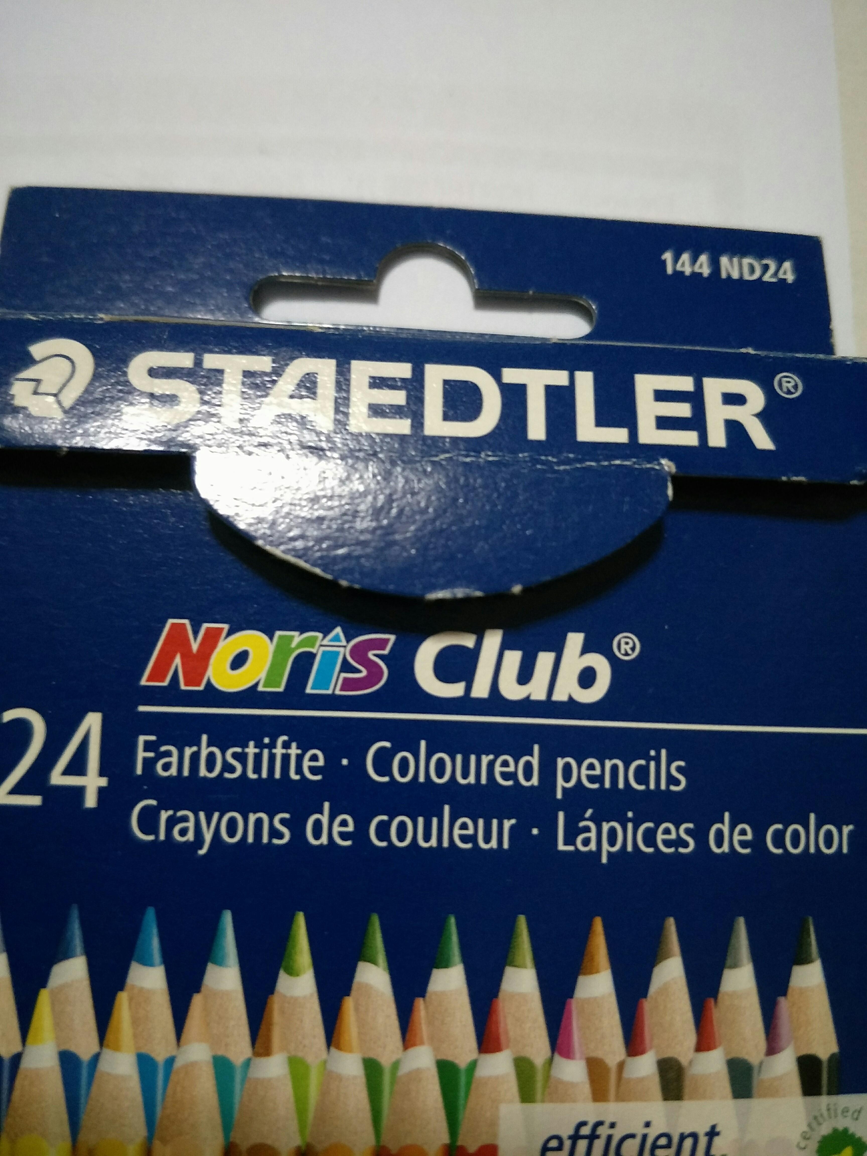 Staedtler 24 Noris Club Coloured Pencils Books Stationery Stationery On Carousell