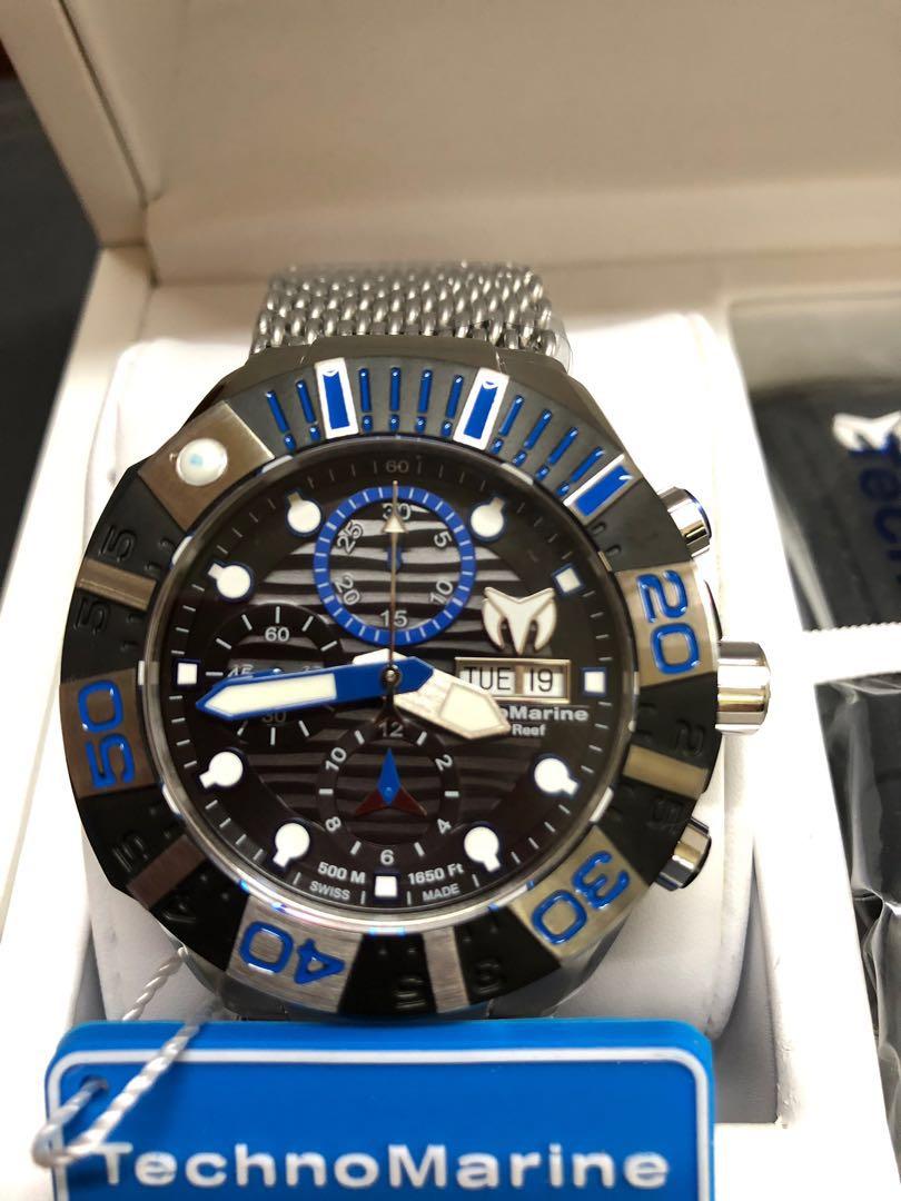 Technomarine Black Reef Swiss Movement Price Negotiable Luxury