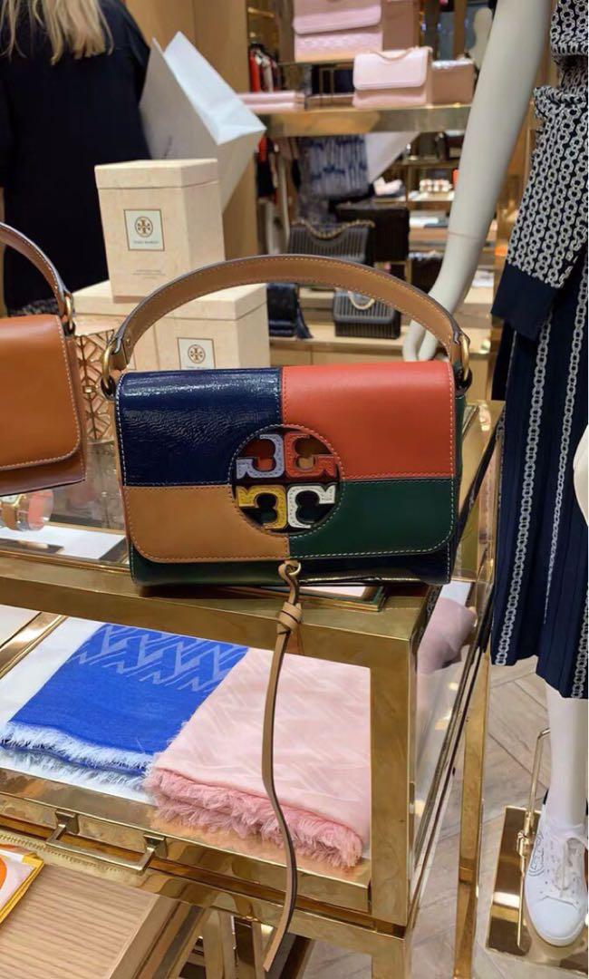 TORY BURCH MILLER COLOR-BLOCK MINI SHOULDER BAG, Women's Fashion, Bags &  Wallets, Tote Bags on Carousell
