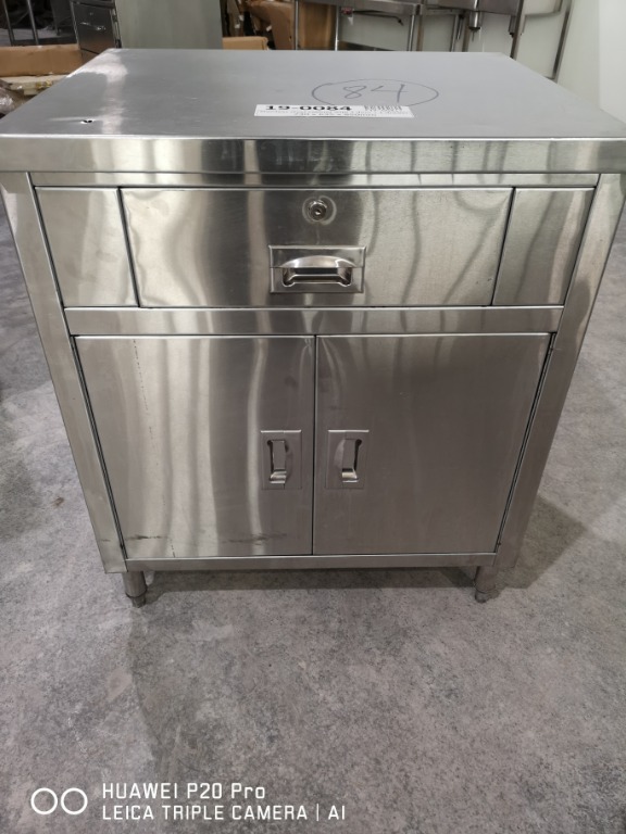 Used Stainless steel with 2 door + 1 drawer, TV & Home