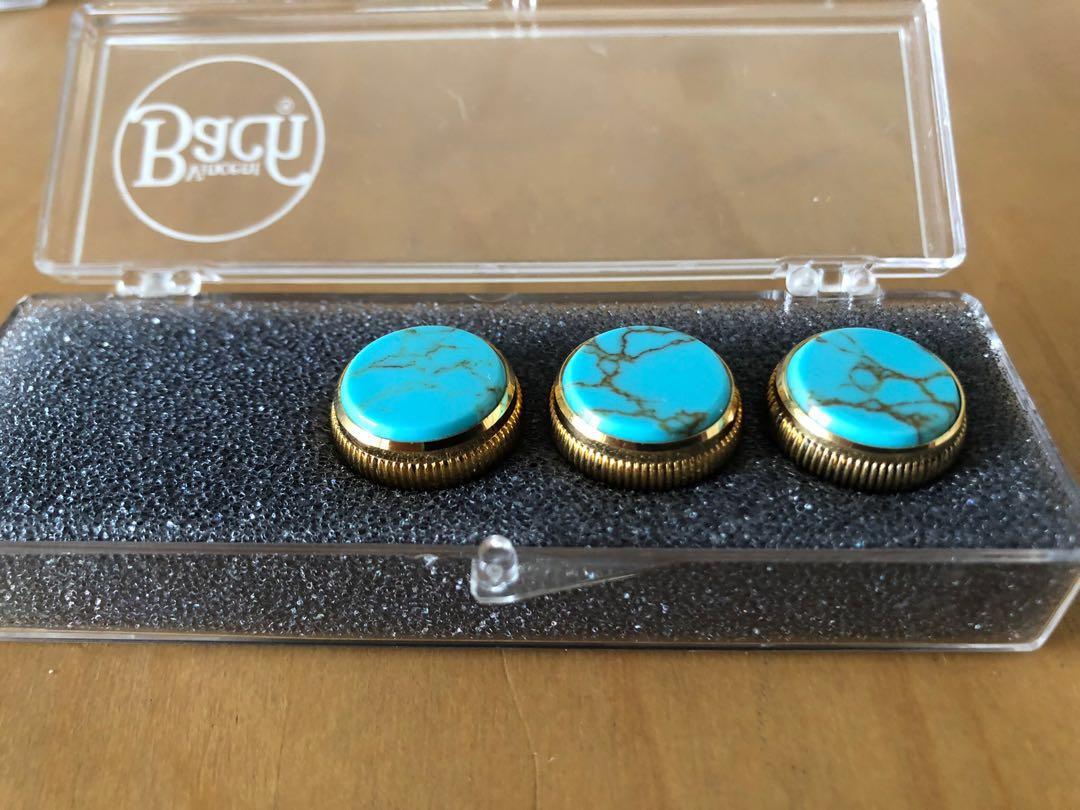 Vincent Bach Trumpet Valve Buttons Gold Plated, Hobbies & Toys, Music