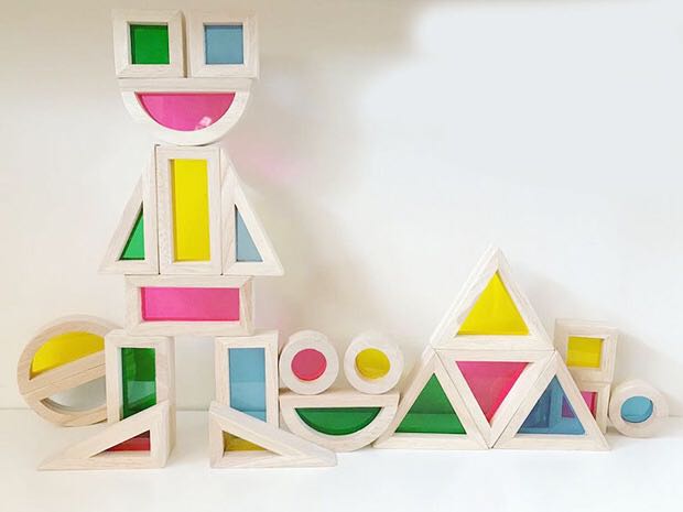 Wooden Building Blocks Transparent Hape Inspired Toys Games Others On Carousell