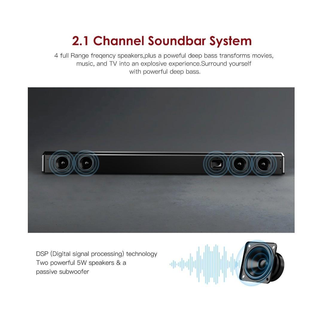 1112 2.1 Channel Soundbar 120W RMS FS22CS ABOX