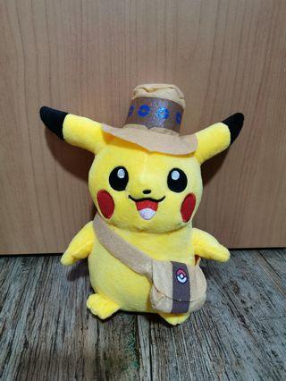 POKEMON PIKACHU PLUSH TOY WITH ADVENTURE HAT AND BAG BRAND NEW SOFT TOY PLUSHIE L