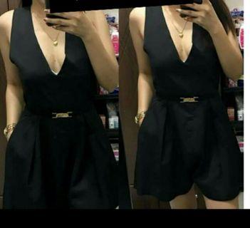 MYE Fashion Black Romper NWOT ( fits S - M )