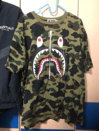 Bape Camo Shark tee