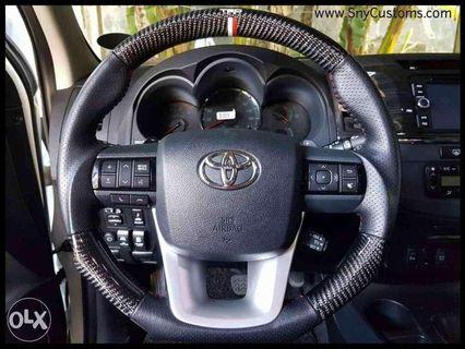 Carbon TRD steering wheel and airbags fortuner HiLux Vigo Revo HiAce