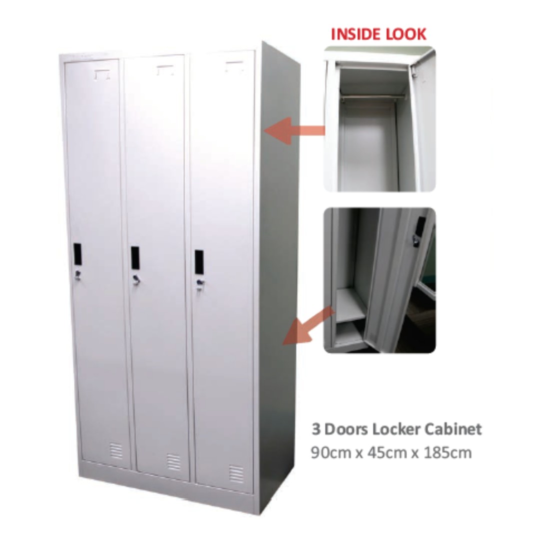 Steel Locker Cabinet Lc03 Metal Locker Office Furniture Home Furniture Furniture Fixtures Office Furniture On Carousell