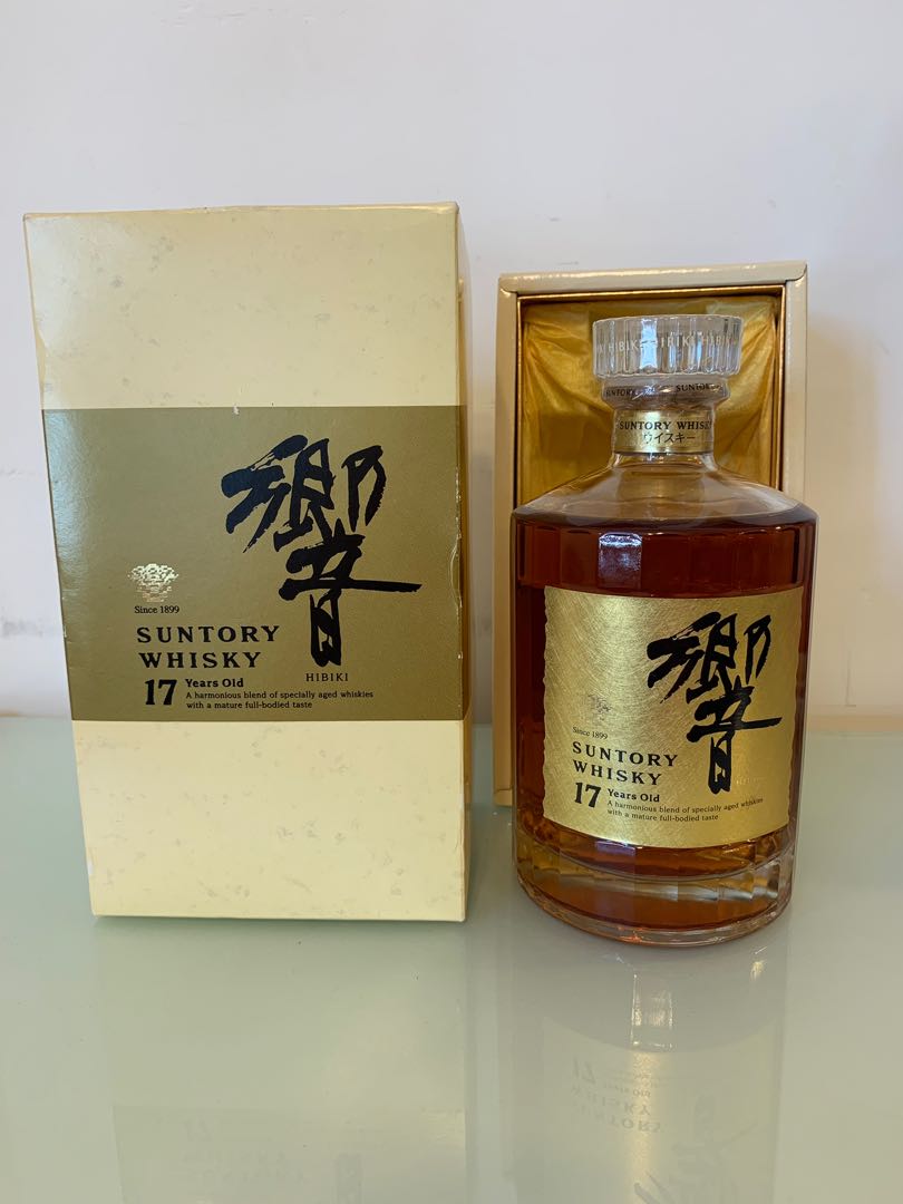 響17 Hibiki 17 舊版金花金標750ml 連盒, 未開封（山崎, 白州, 竹鶴