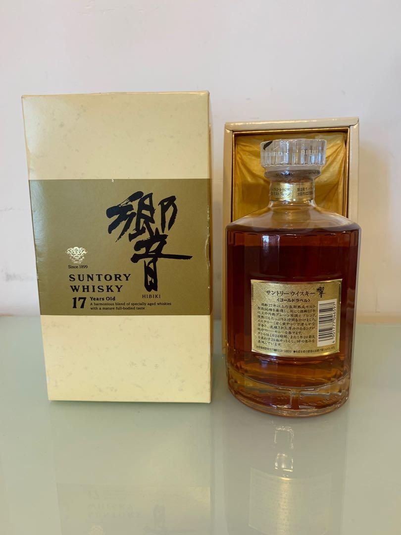 響17 Hibiki 17 舊版金花金標750ml 連盒, 未開封（山崎, 白州, 竹鶴