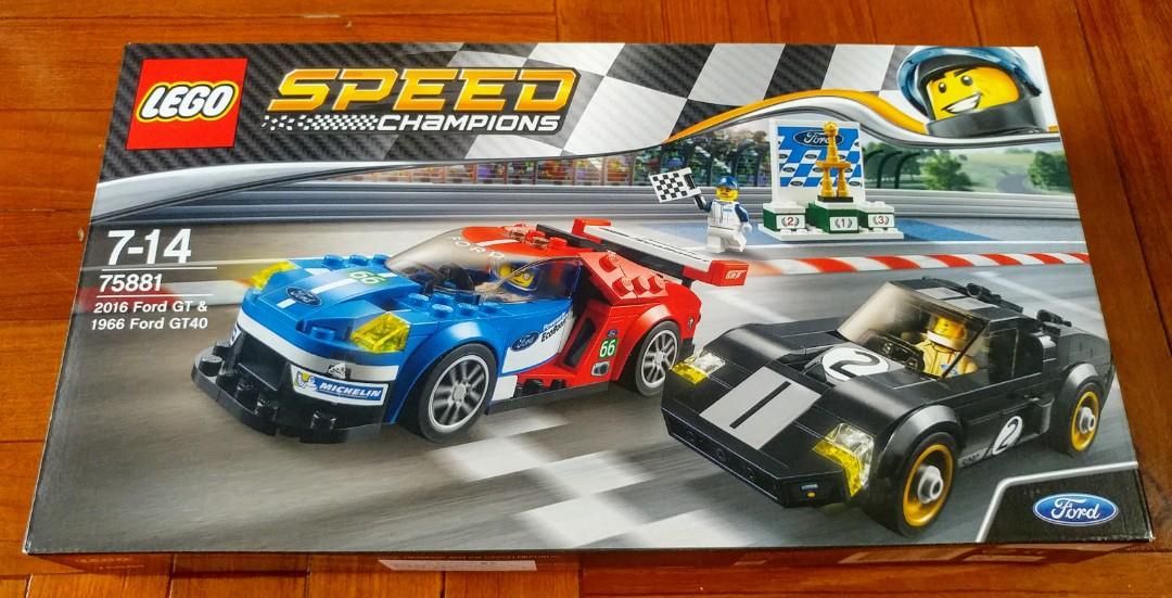 全新未開盒LEGO 75881 2016 Ford GT & 1966 Ford GT40 Speed-Champion 