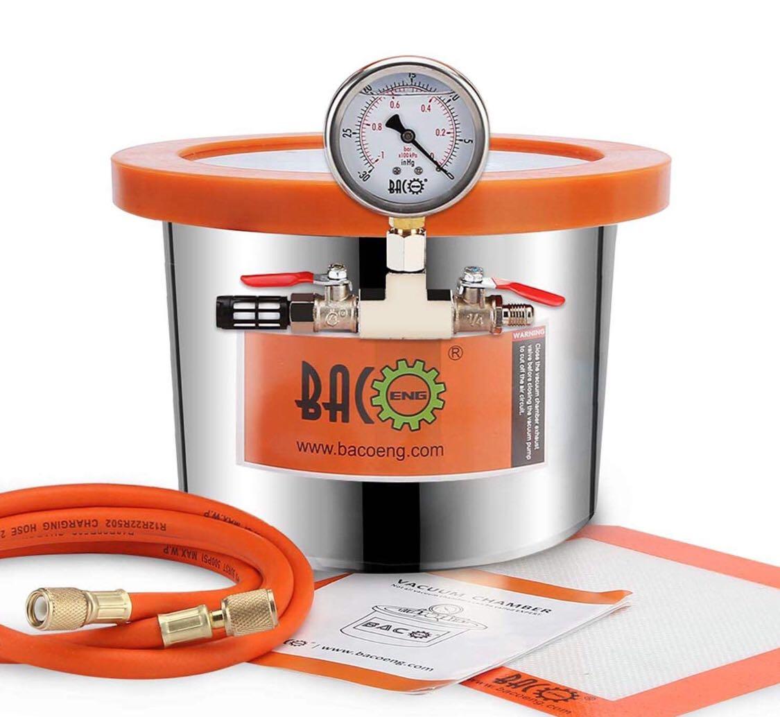Bacoeng 1 5 Gallon Tempered Glass Lid Stainless Steel Vacuum
