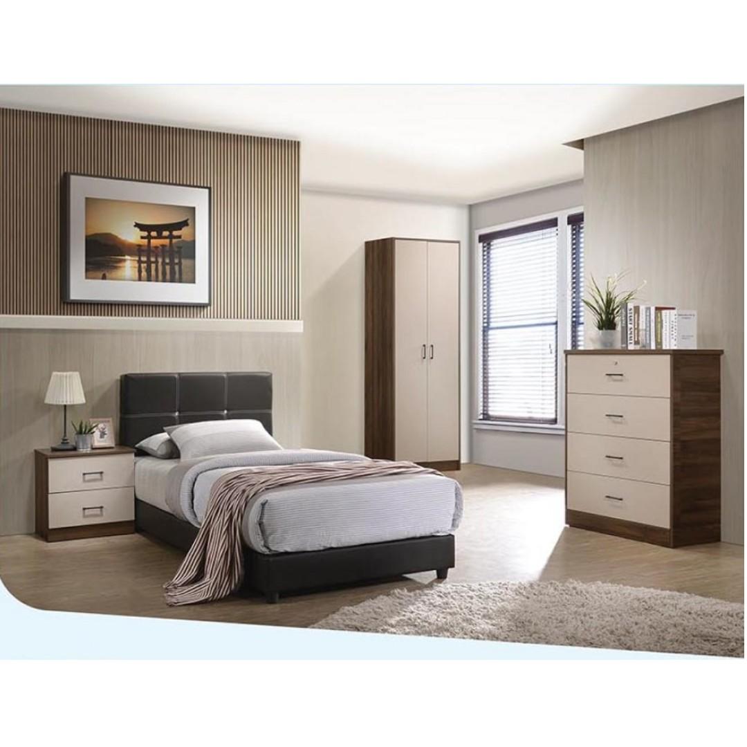 BEDROOM SET / SINGLE BEDROOM SET, Furniture & Home Living, Furniture
