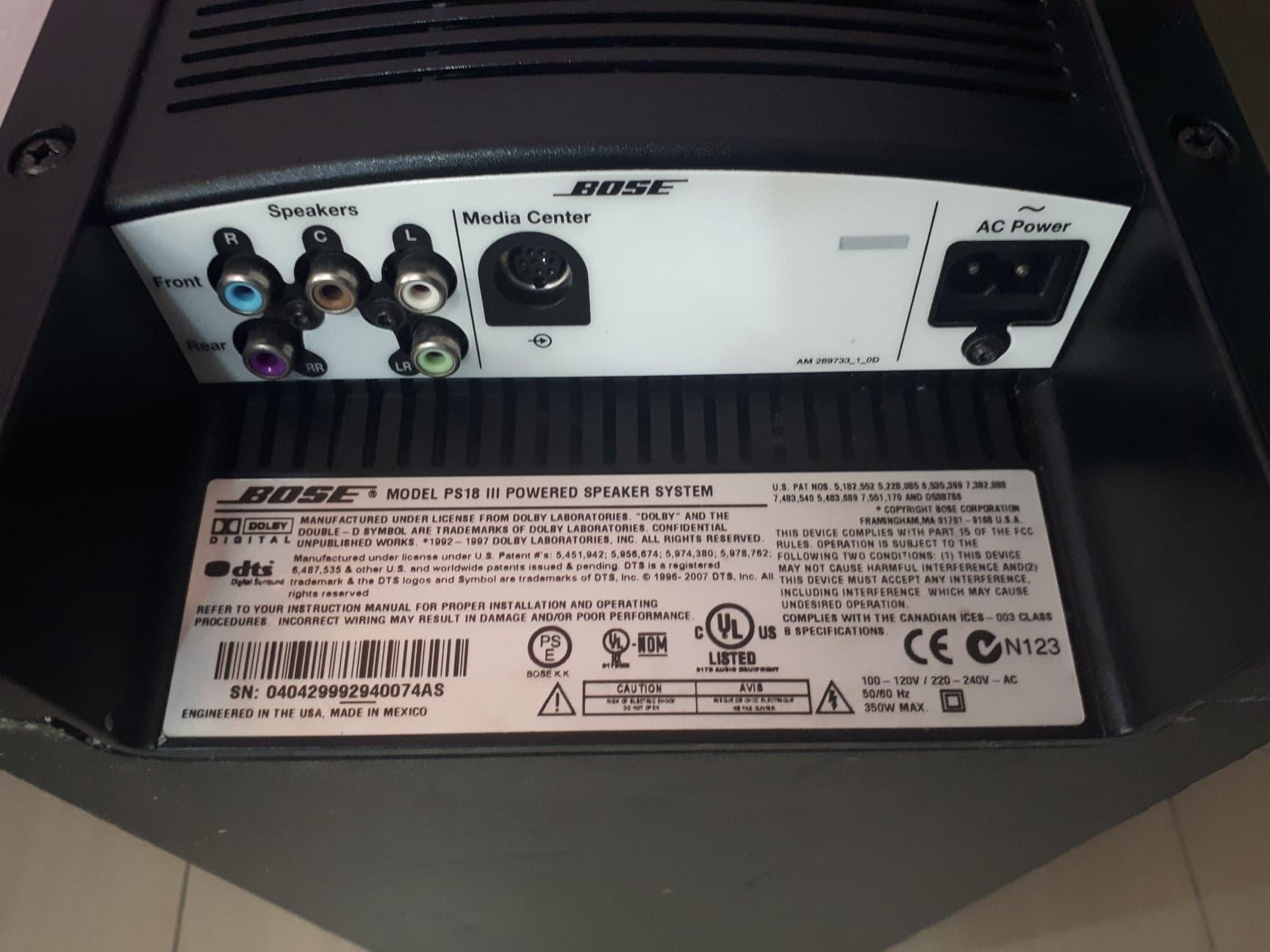 bose lifestyle 18 iii