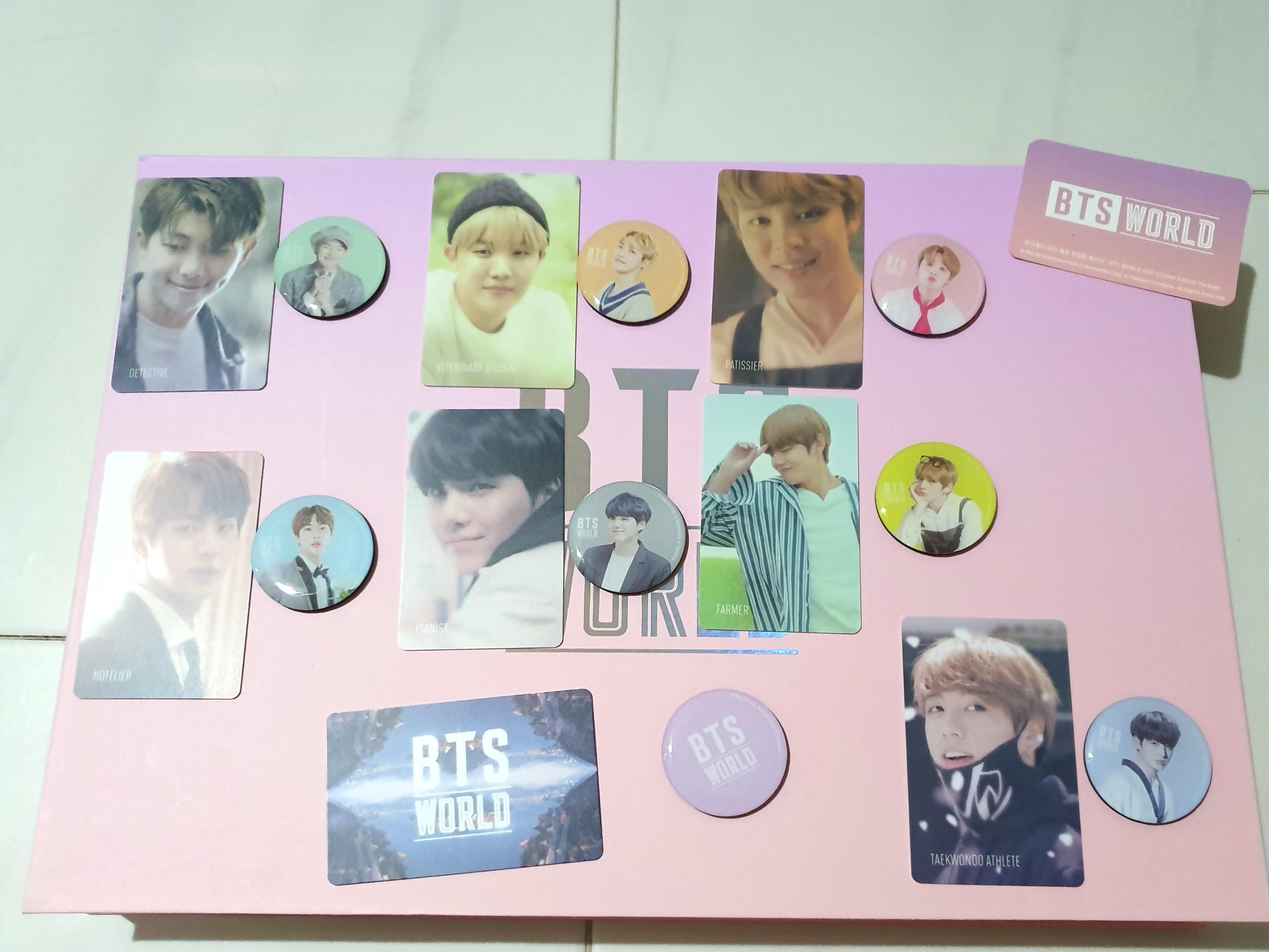 BTS World OST Limited Edition Package Story Card and Magnet 