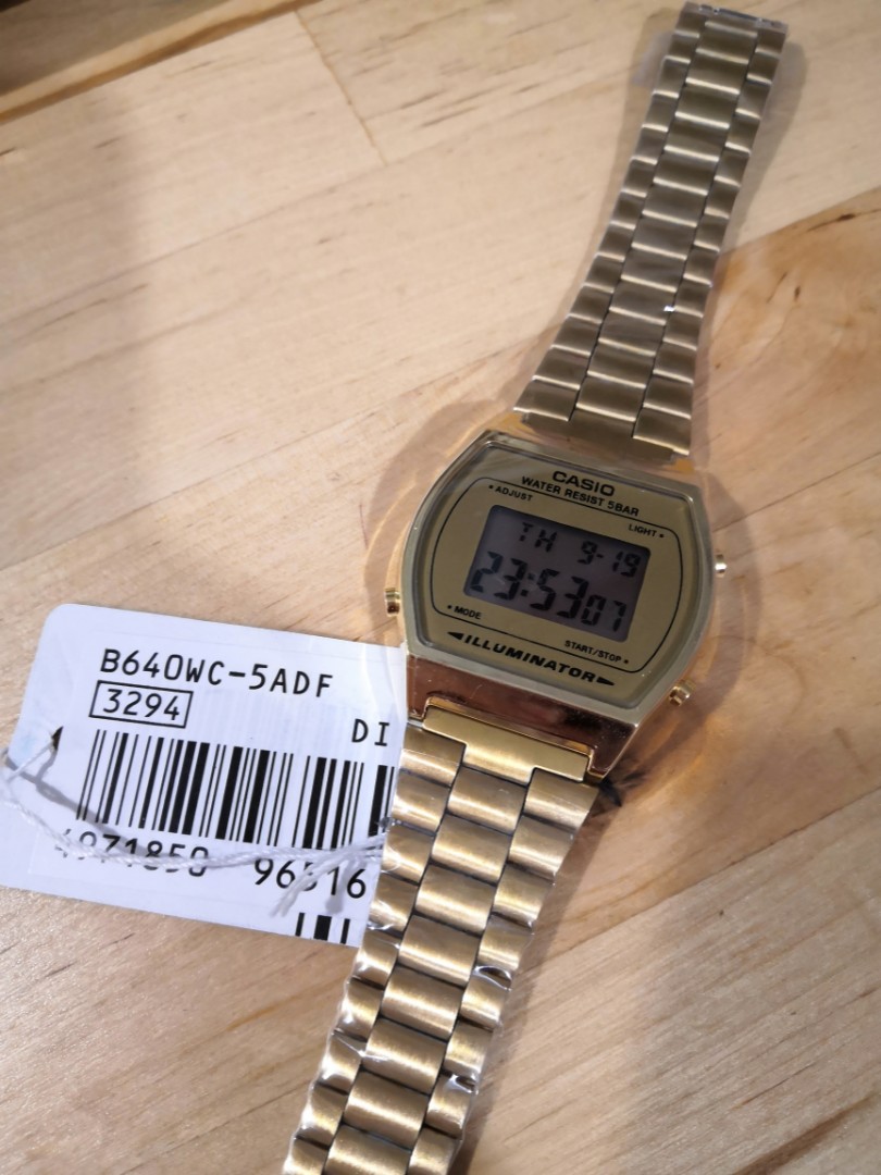 CASIO B640 Gold Watch Men s Fashion Watches Accessories