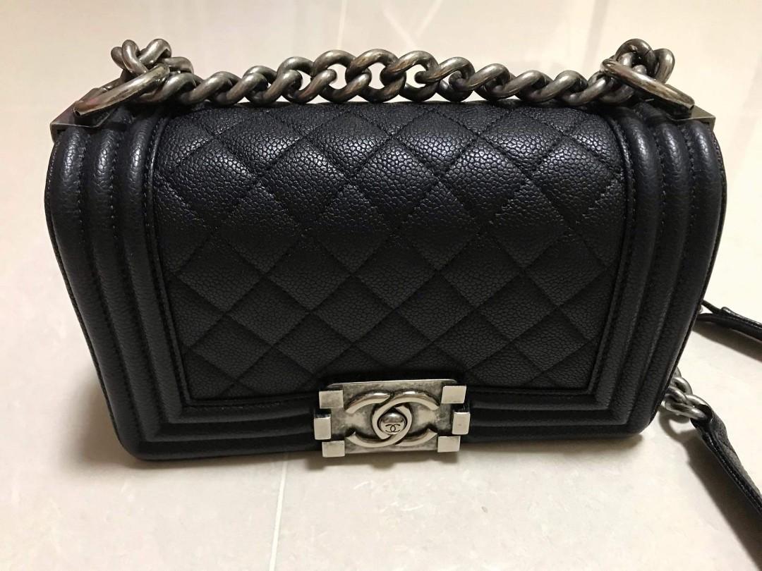 SALE 4 299 Chanel Boy 8 Caviar Skin Luxury Bags Wallets on Carousell