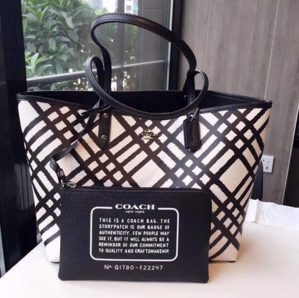 coach plaid handbags