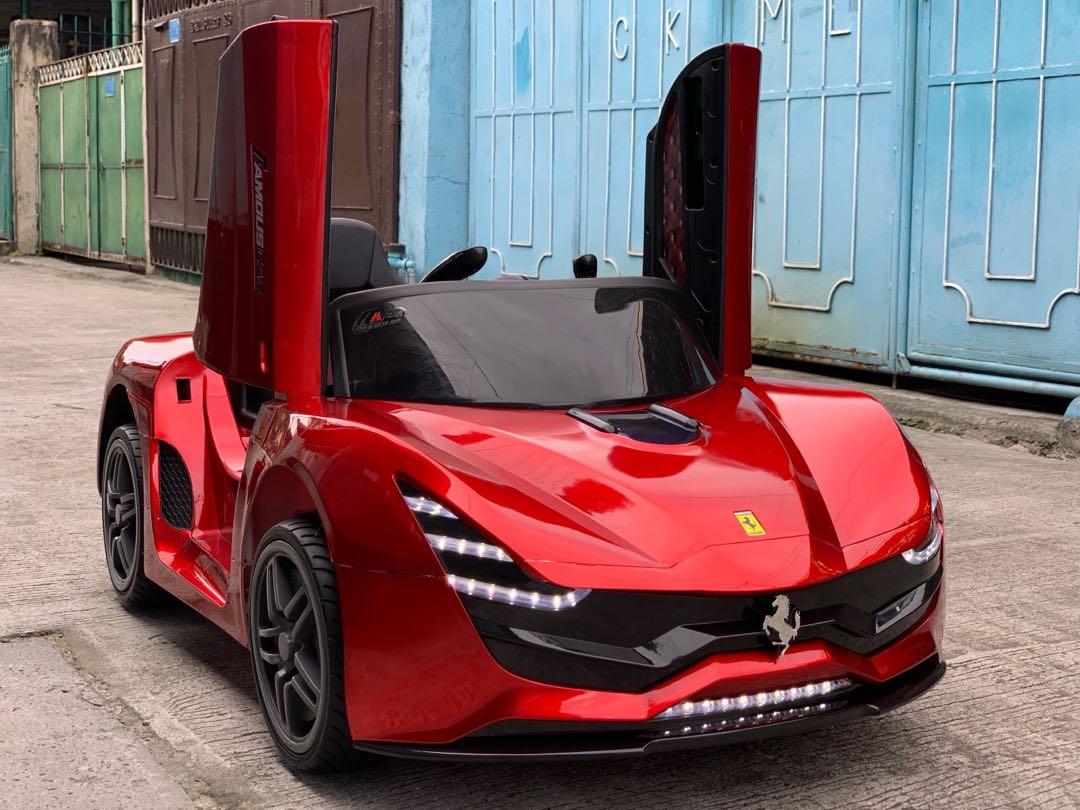 Cod Ok Big Blue Ferrari Portofino Rechargeable Ride On
