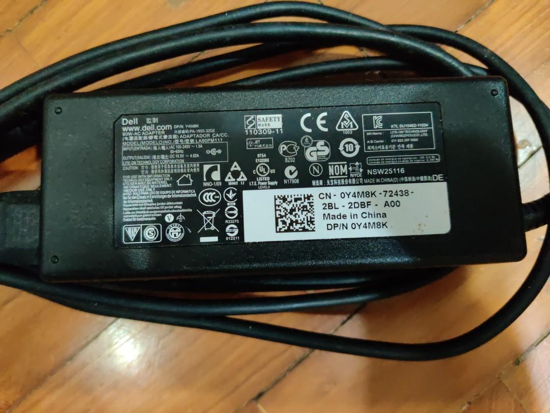 Dell LA90PM111 90W 19.5V 4.62A (4.0mm*1.7mm) Laptop Adapter, Computers ...