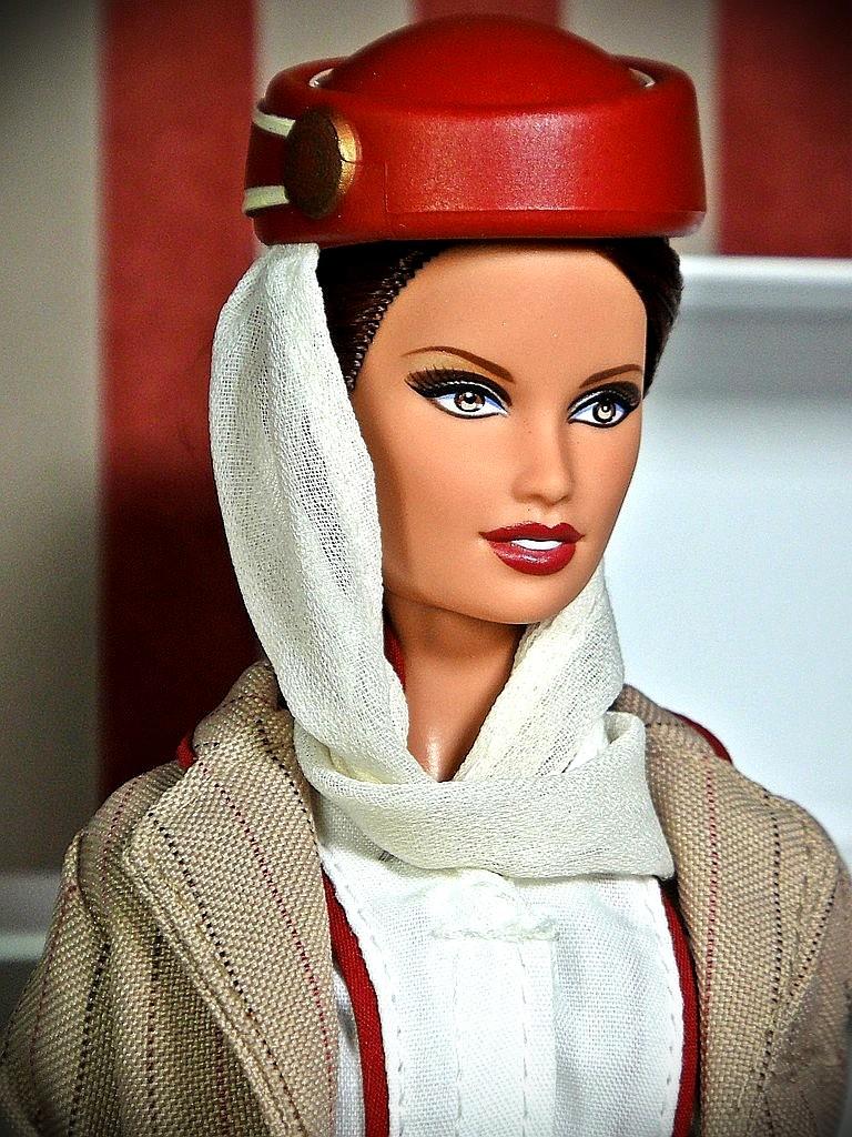Emirates Cabin Crew doll brunette