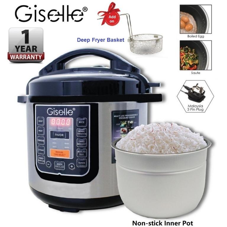 Giselle 6l digital pressure outlet cooker