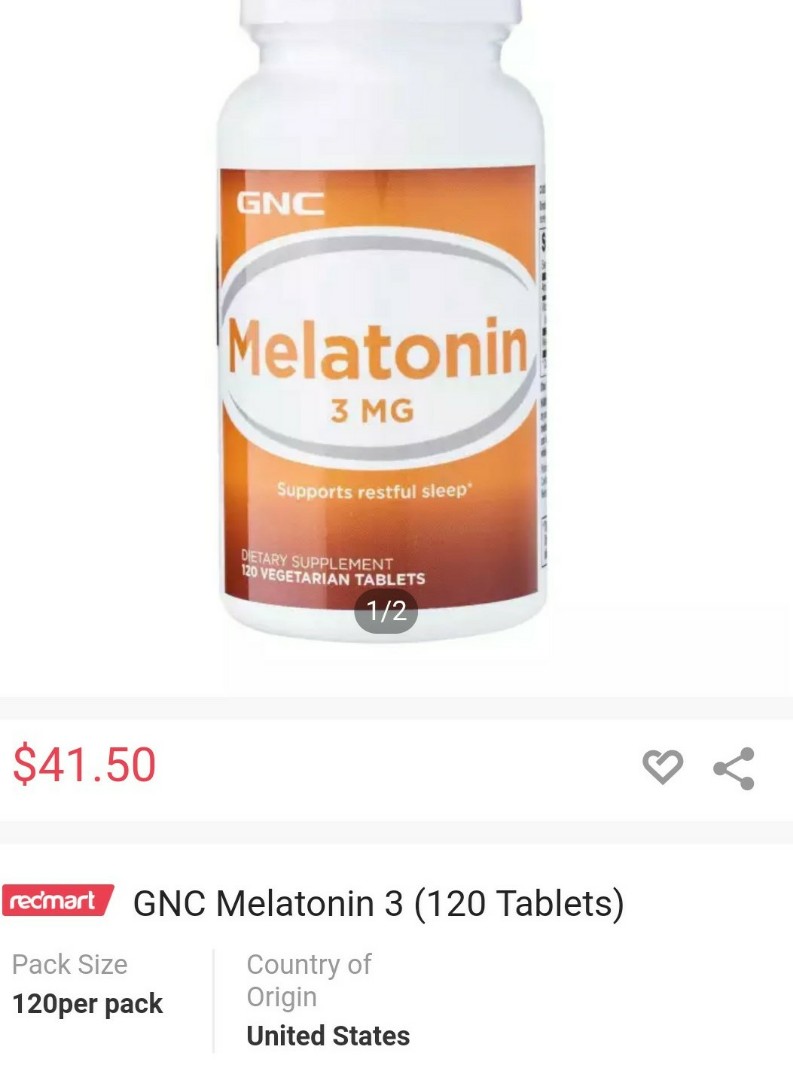 gnc melatonin 3mg