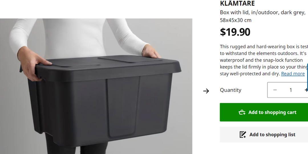 Ikea Outdoor Storage Box Furniture, Waterproof Outdoor Storage Containers