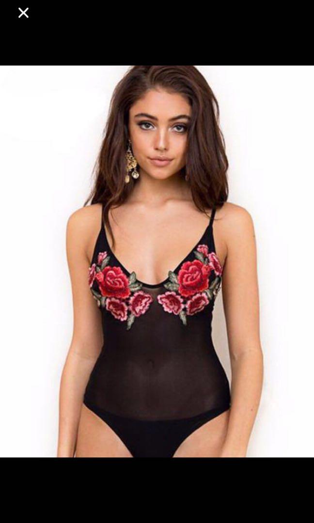 Rose bodysuit clearance
