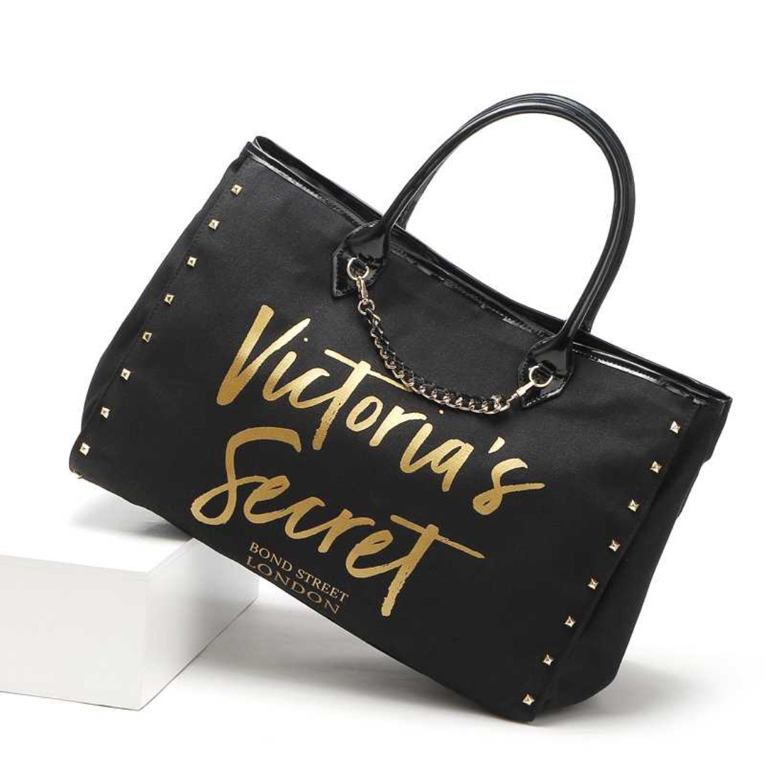 Instock VS Victoria s Secret Stud Chain Chic Shoulder Tote Bag