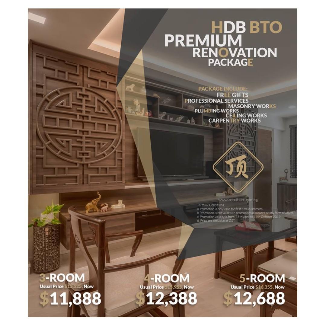 Interior Design Renovation Hdb Bto Premium Package Home Services