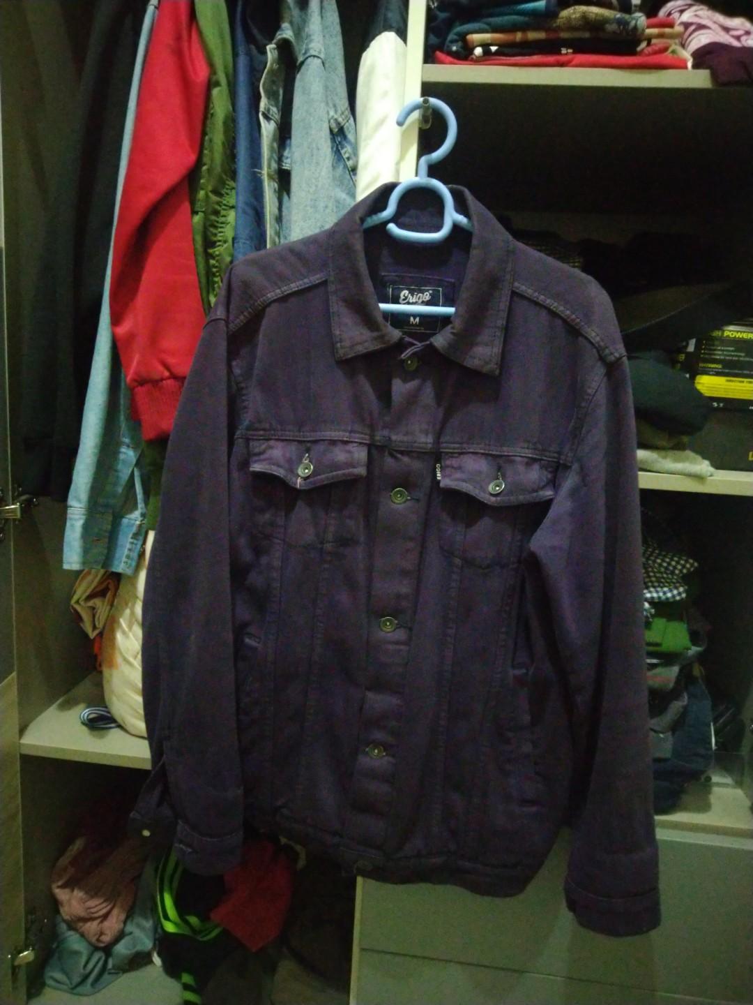 Jaket Trucker Erigo, Fesyen Pria 