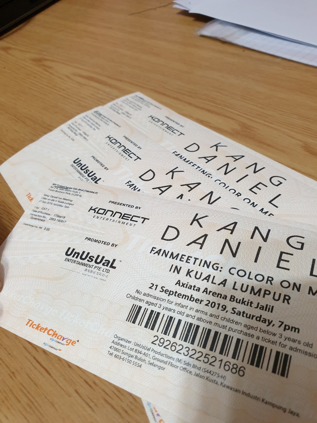Kang Daniel Ticket, Tickets & Vouchers, Event Tickets on Carousell