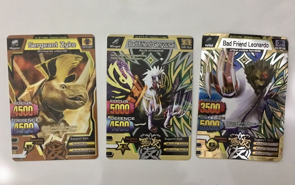 Kartu animal kaiser langka, Toys & Collectibles, Permainan Papan