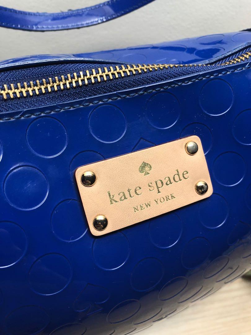 KATE SPADE Jelly Tote Bag Electric Blue, Luxury, Bags & Wallets on Carousell